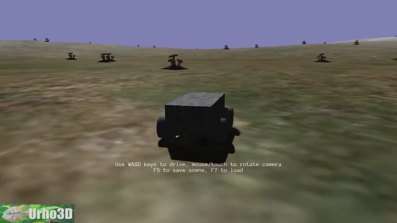 Vehicle Physics Demo video Urho3D ModDB