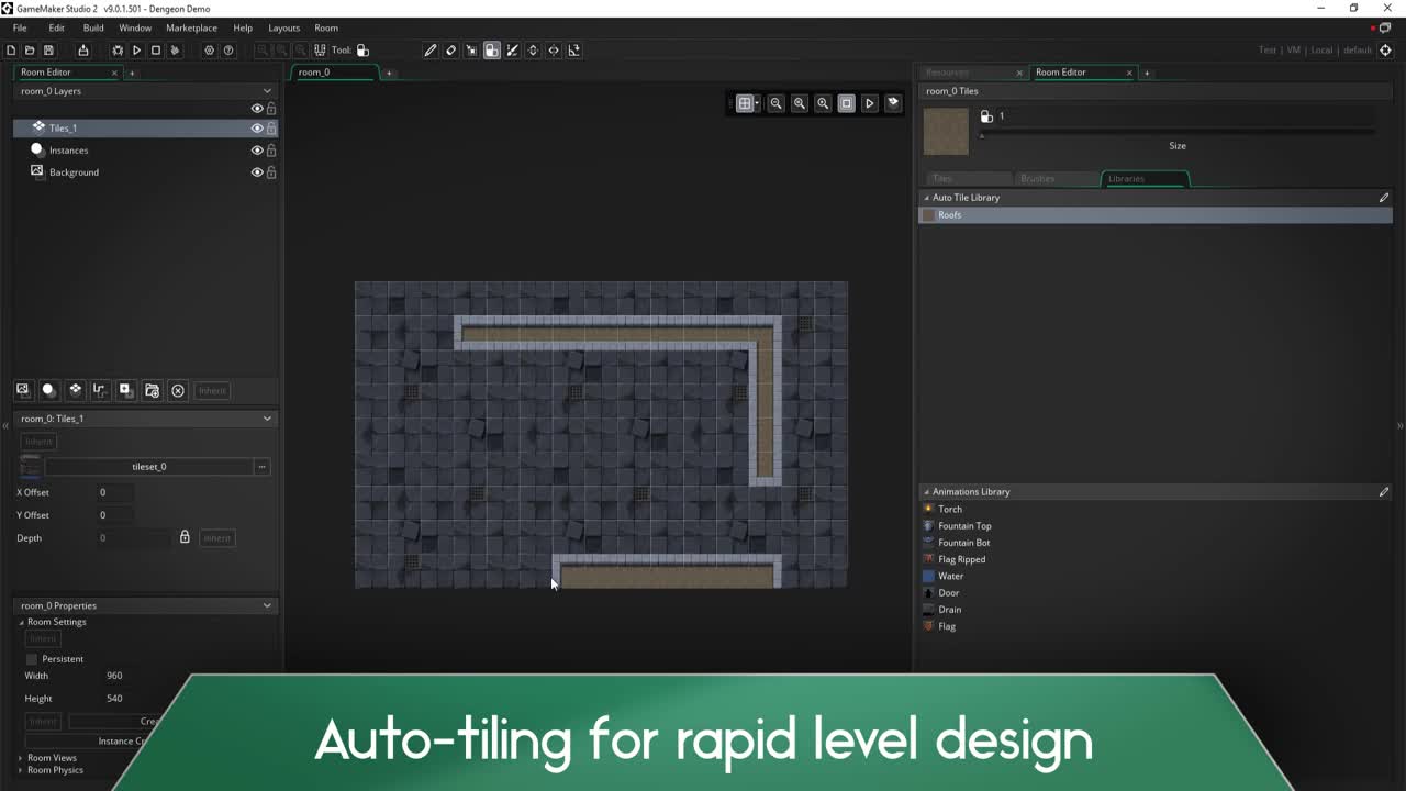 how to make a tileset in game maker studio 2