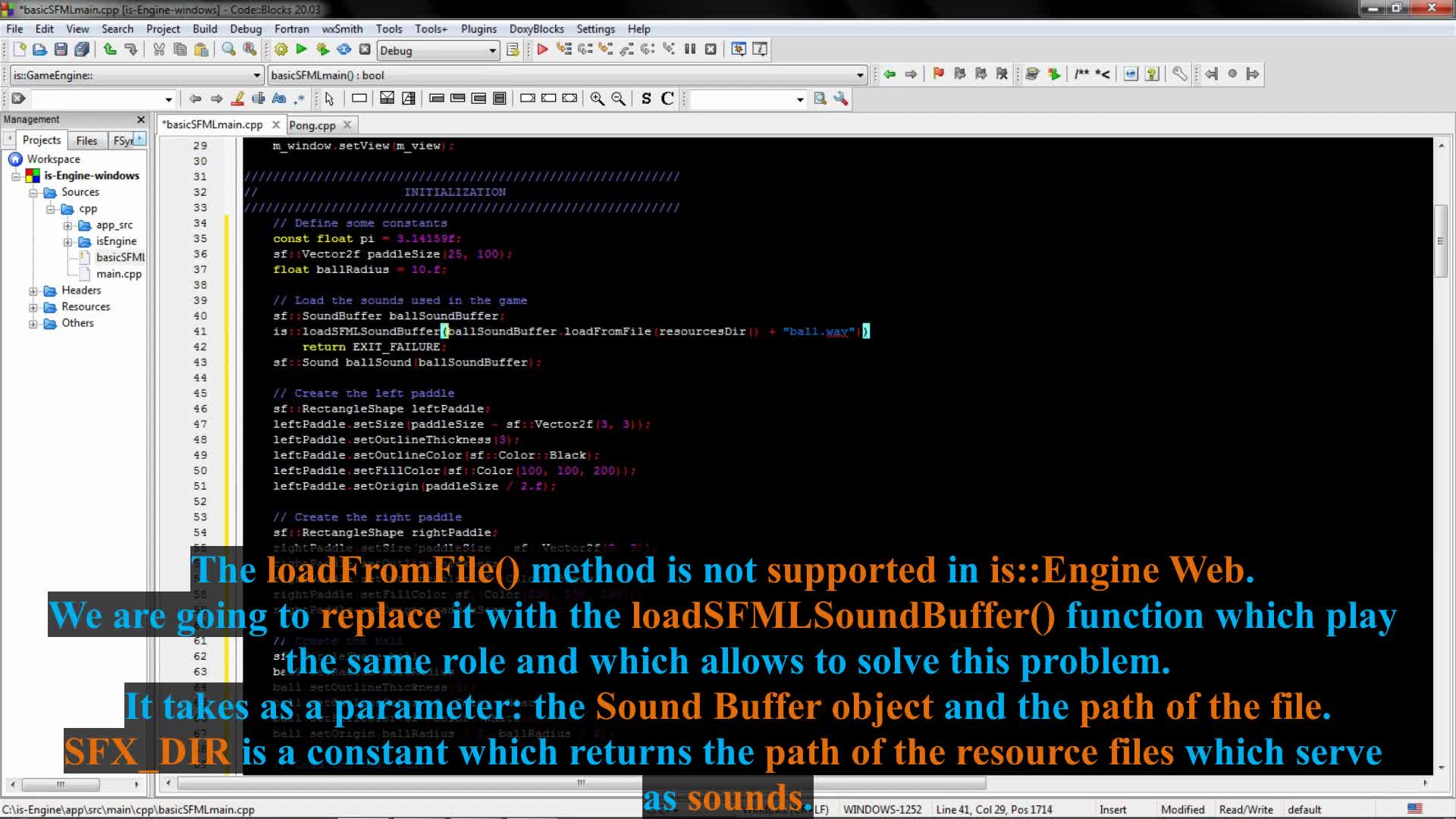 Tutorial - How to import SFML Cpp Project in isEngine video - is ...