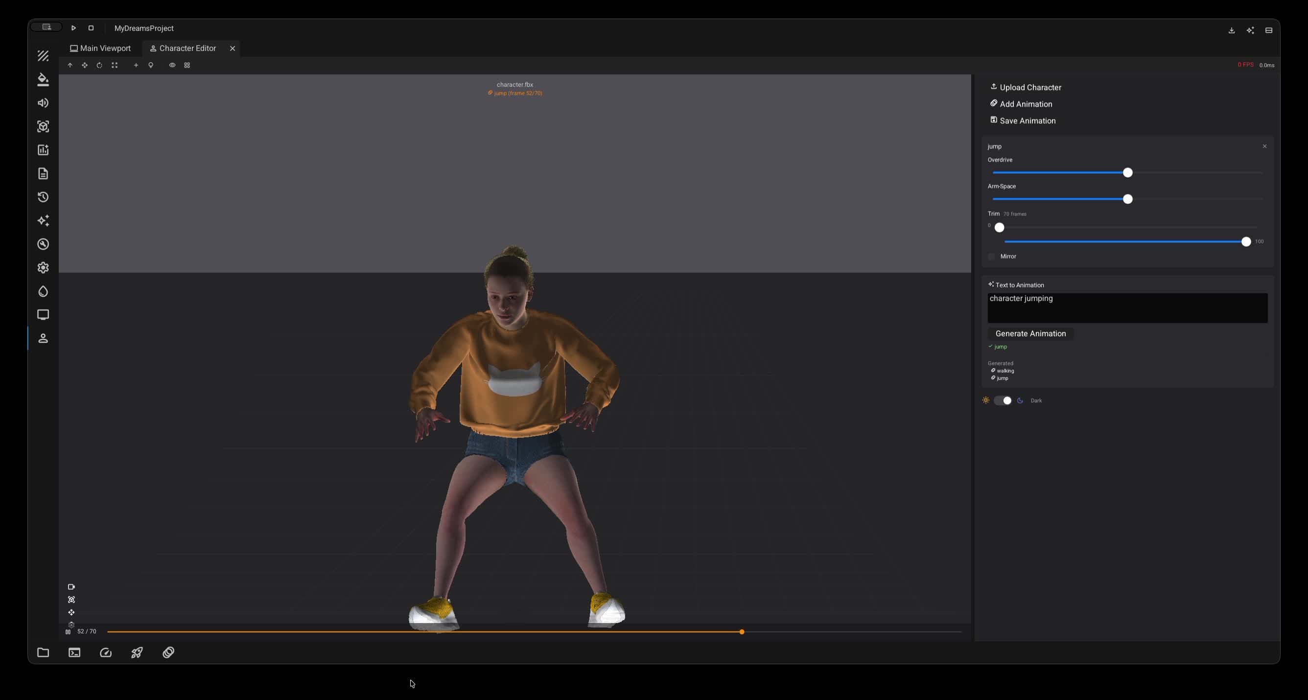 Text to Animation — Experimental Feature Demo | Dreams Game Engine ...