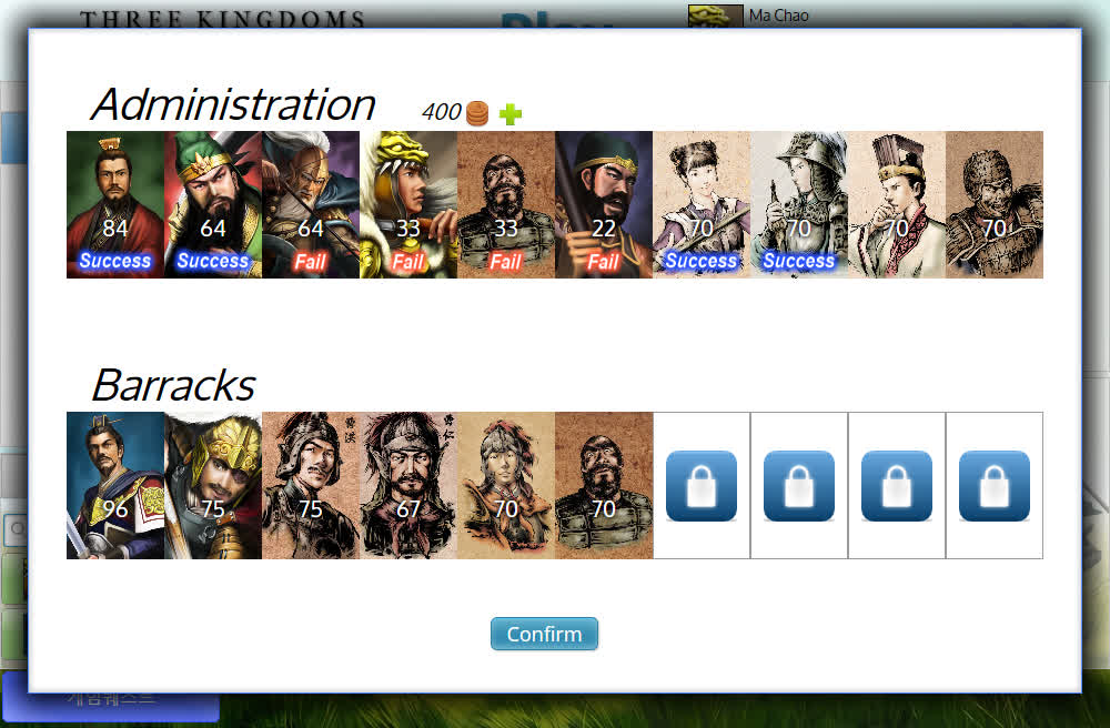 Three Kingdoms Battle Administration & Barracks video