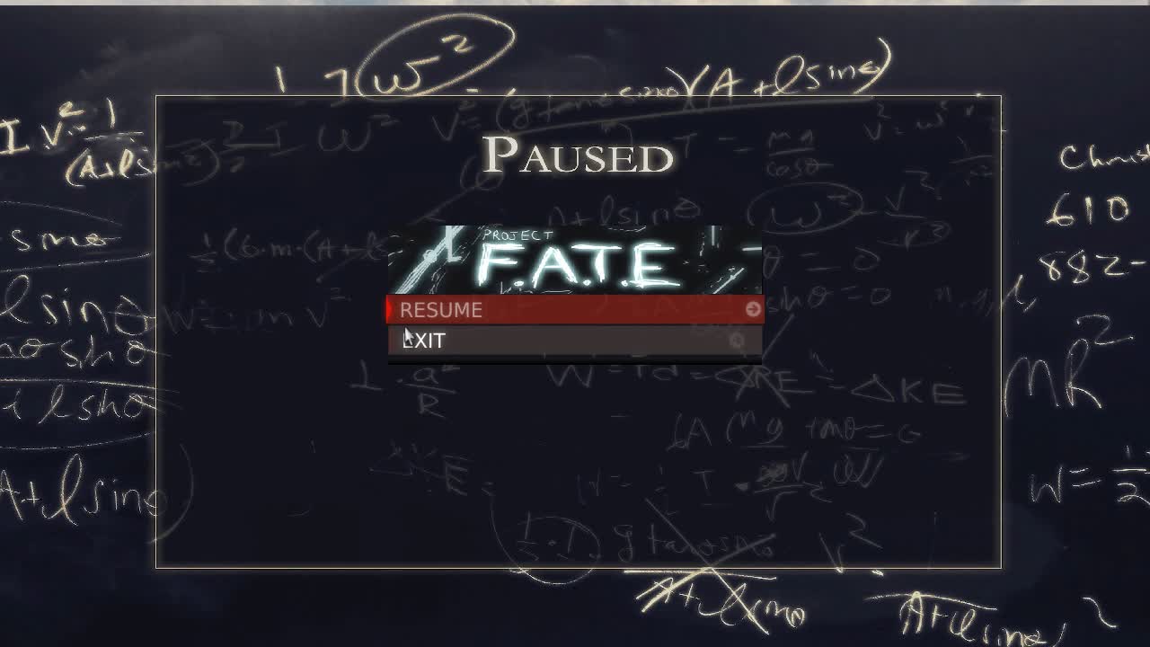 Working Pause Menu v1 video - Project: F.A.T.E. - ModDB