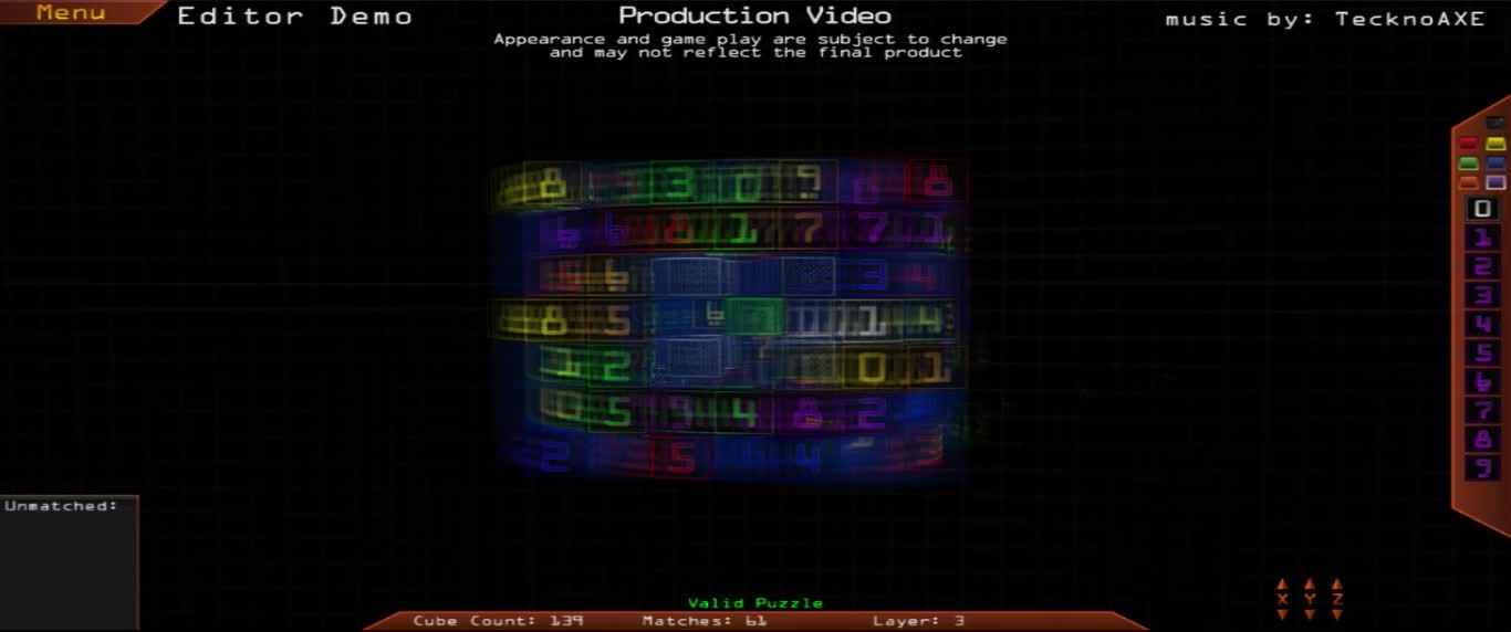 Puzzle Editor Demo video Cube27 IndieDB