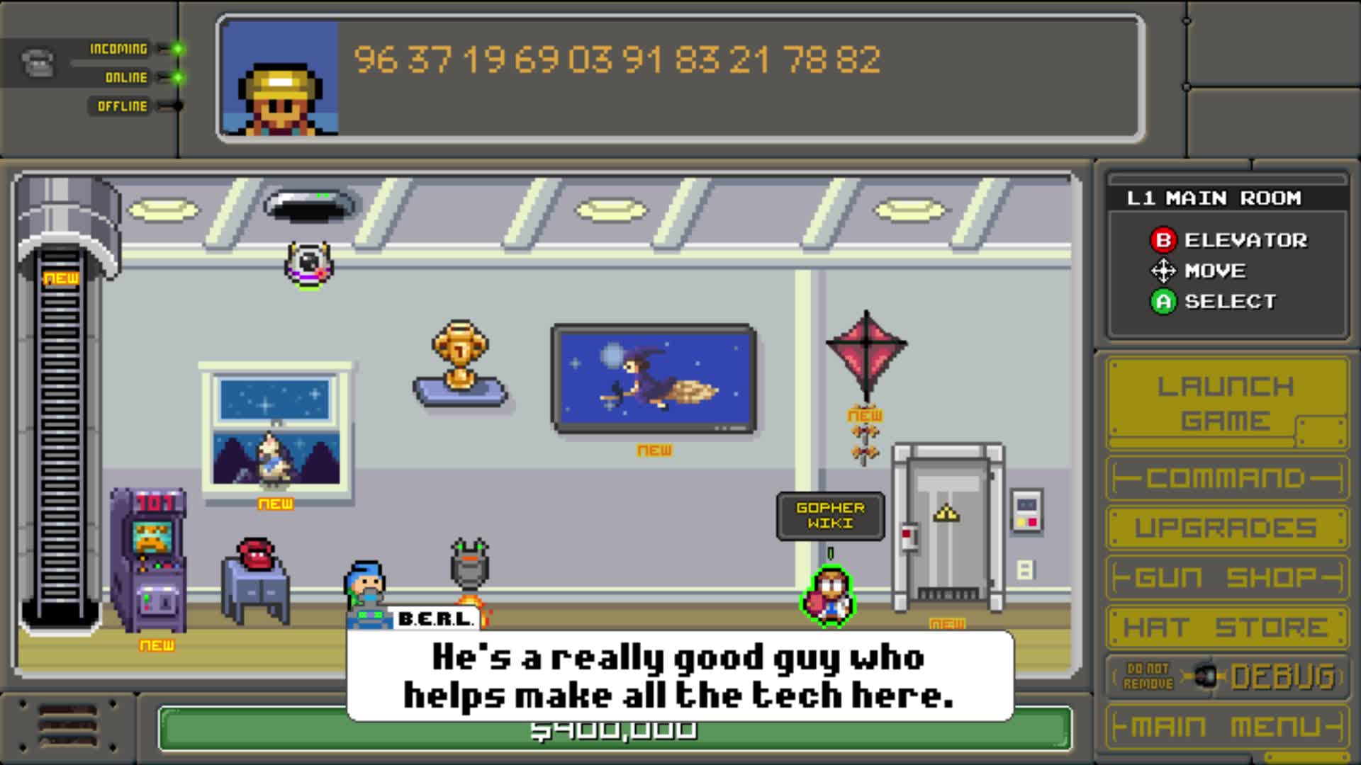 Boss 101 Game Intro with BERL 01 - The Command Center video - IndieDB