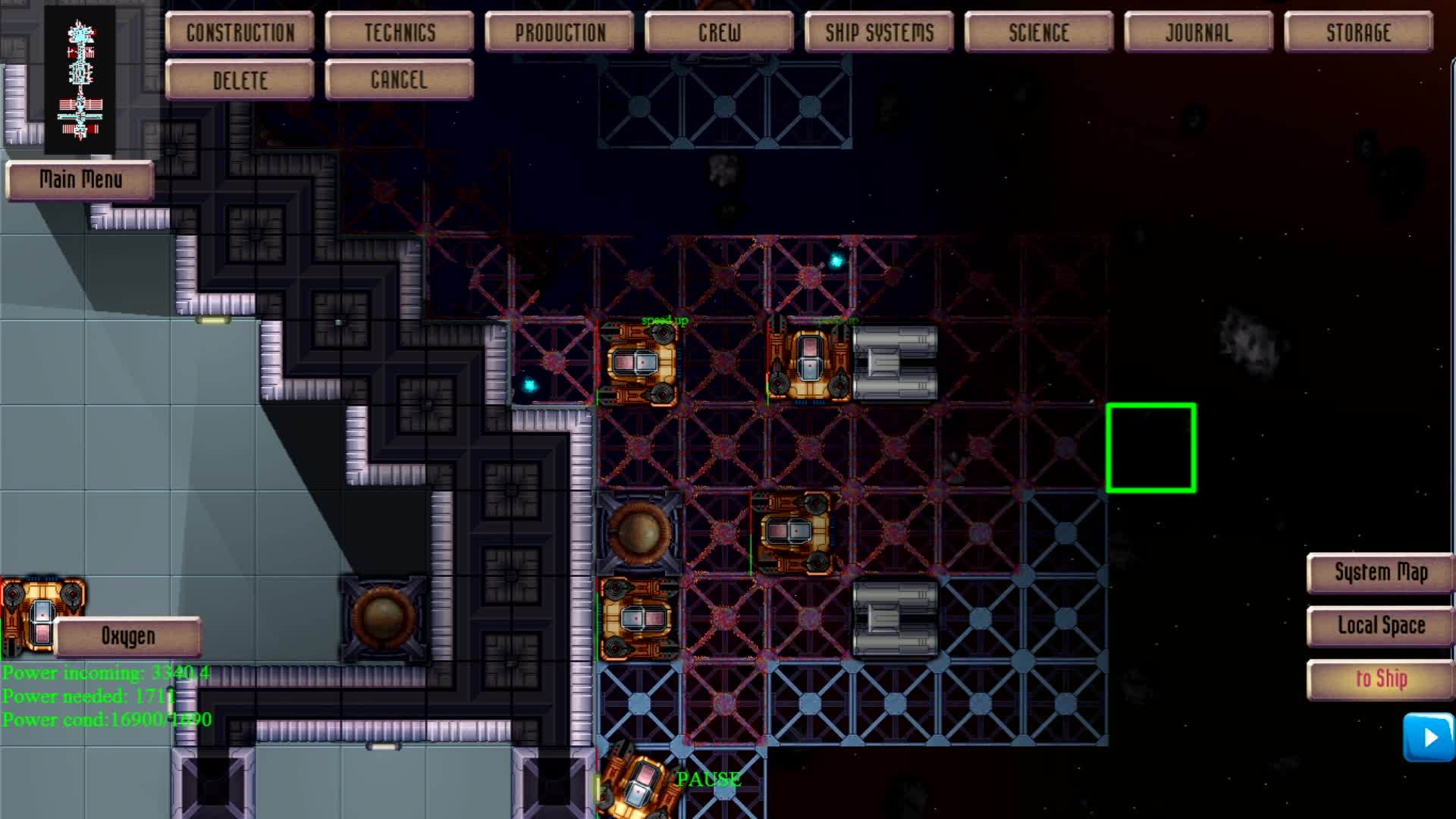 Screenshots compilation about map levels video SolArk (2D Space RTS