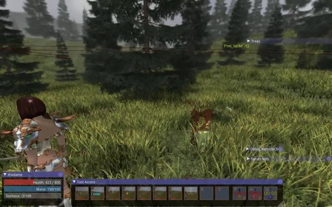 3D c++ rpg game attempt #28 new knight class + updated fog,more trees ...