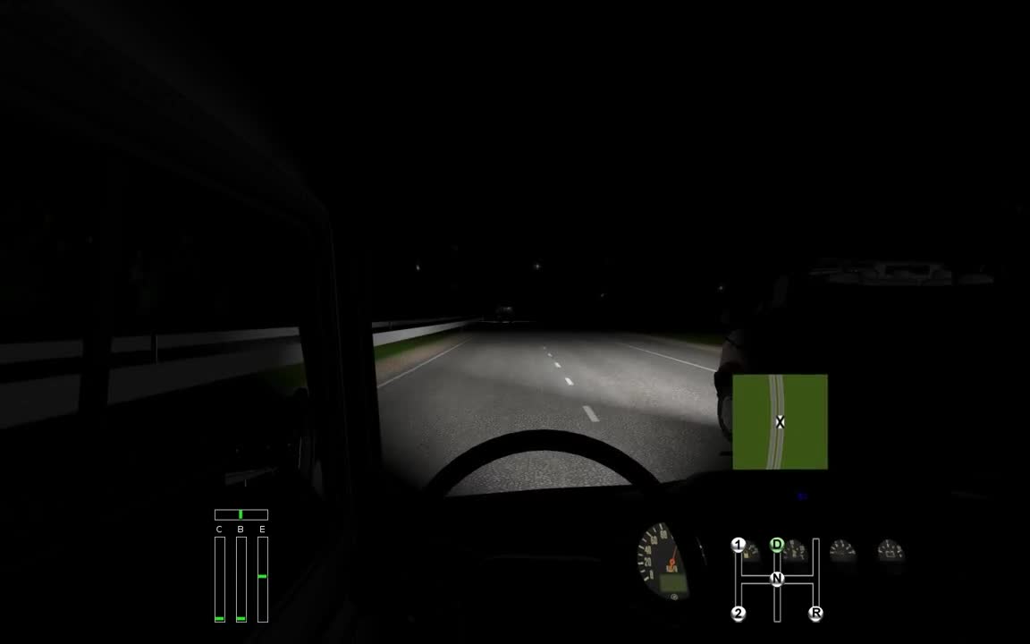 driving in dark night mode with mouse