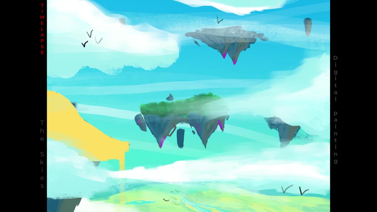 Floatlands Timelapse 05 Digital Painting Of Floating Islands Video Floatlands Timelapse 05 Digital Painting Of Floating Islands Video