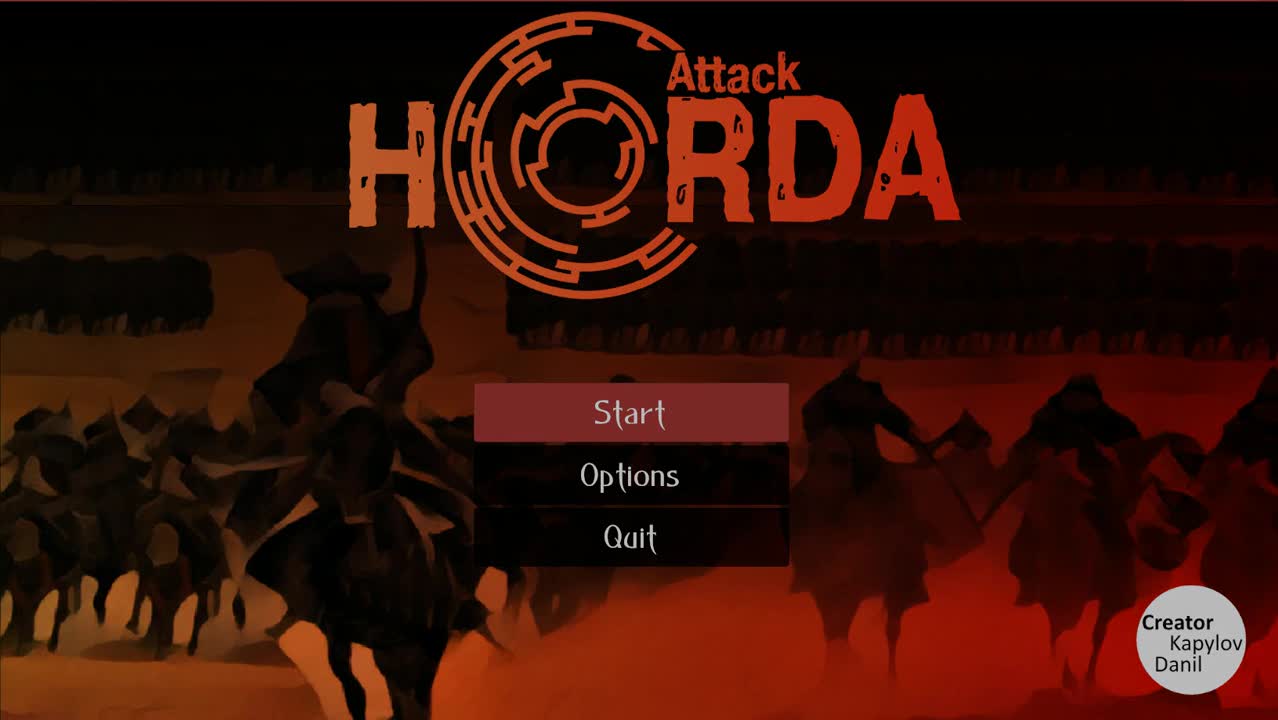 UPDATE: Develop a MENU for the game Horde attack. video - ModDB