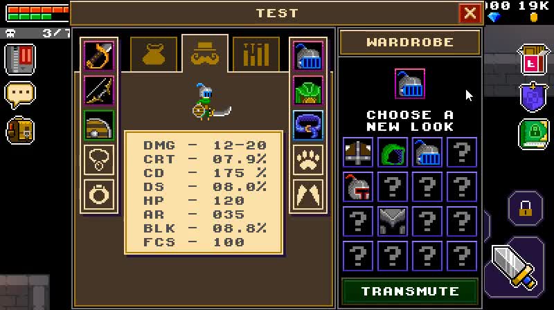Wardrobe Collection & Gear Transmuting video - Pixel Paragons - ModDB