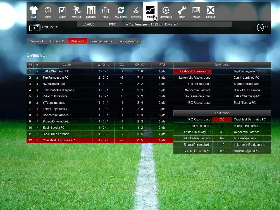 online football manager