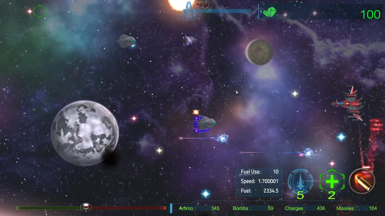 D-a-r-t Gameplay Demo Mission One Video - D-a-r-t: Deepspace Armed 