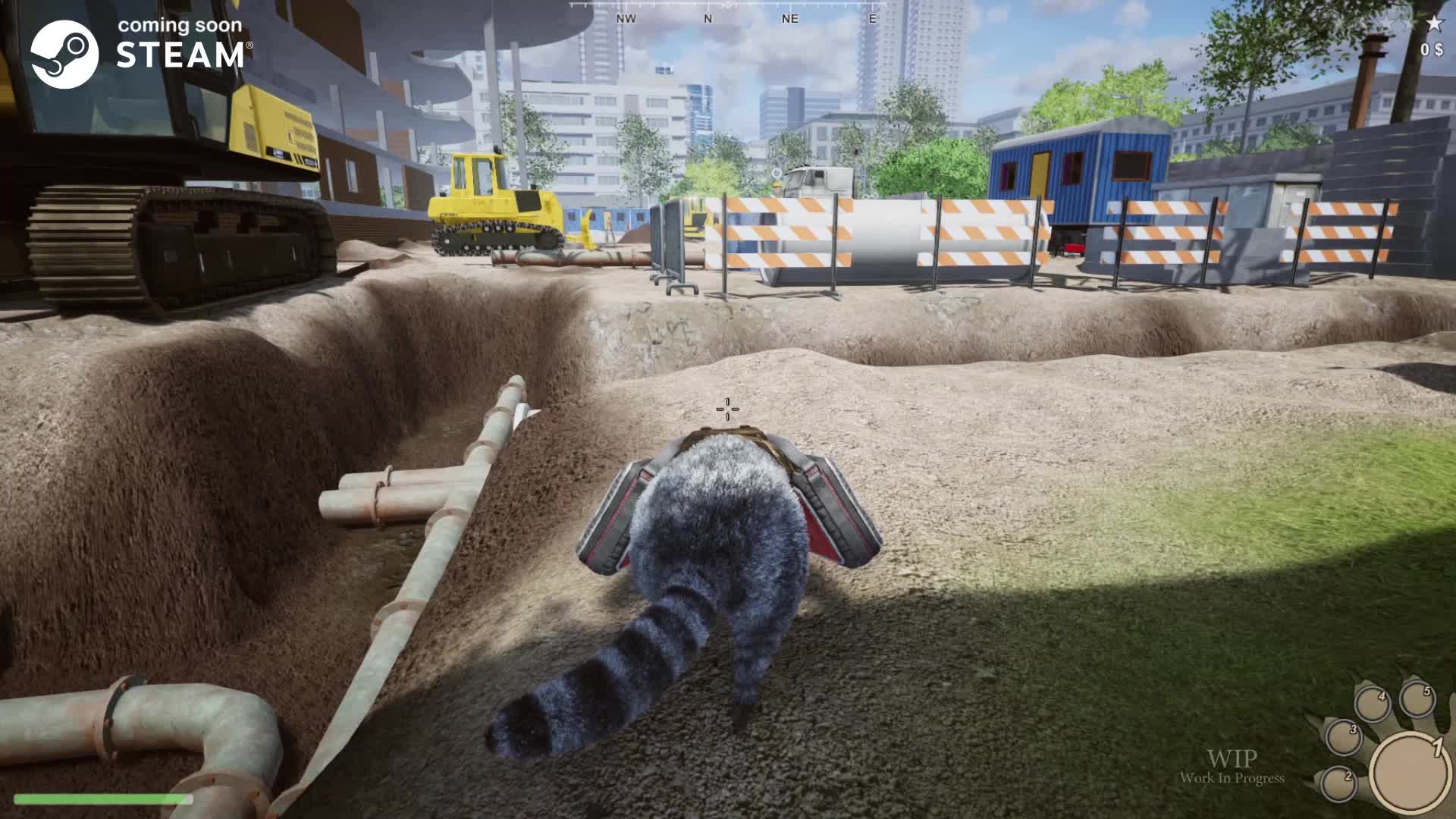 Construction site in Wanted Raccoon