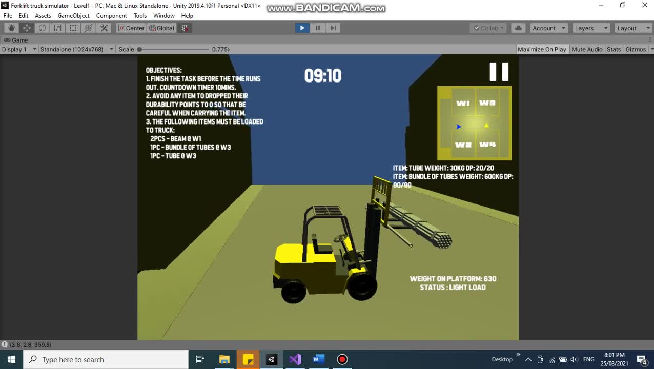 Forklift Truck Simulation 3D Level 1 video Indie DB