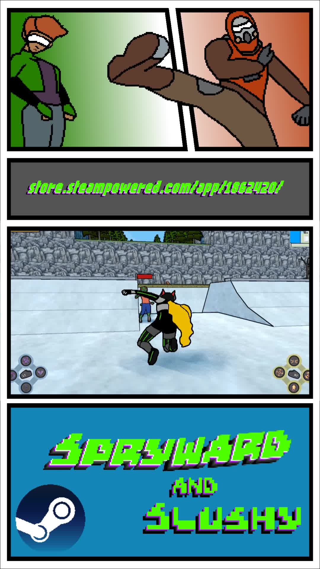 Replica of my old skatepark but in my indie game! video - Spryward - ModDB