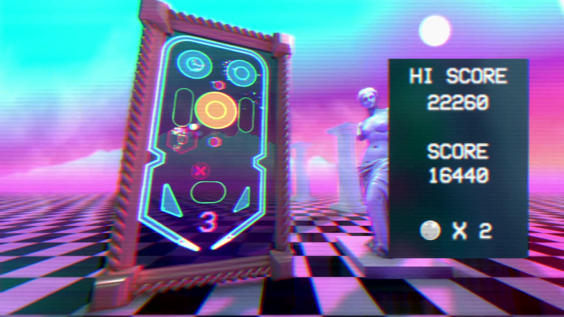 Launch date announce trailer video - Vaporwave Pinball - IndieDB