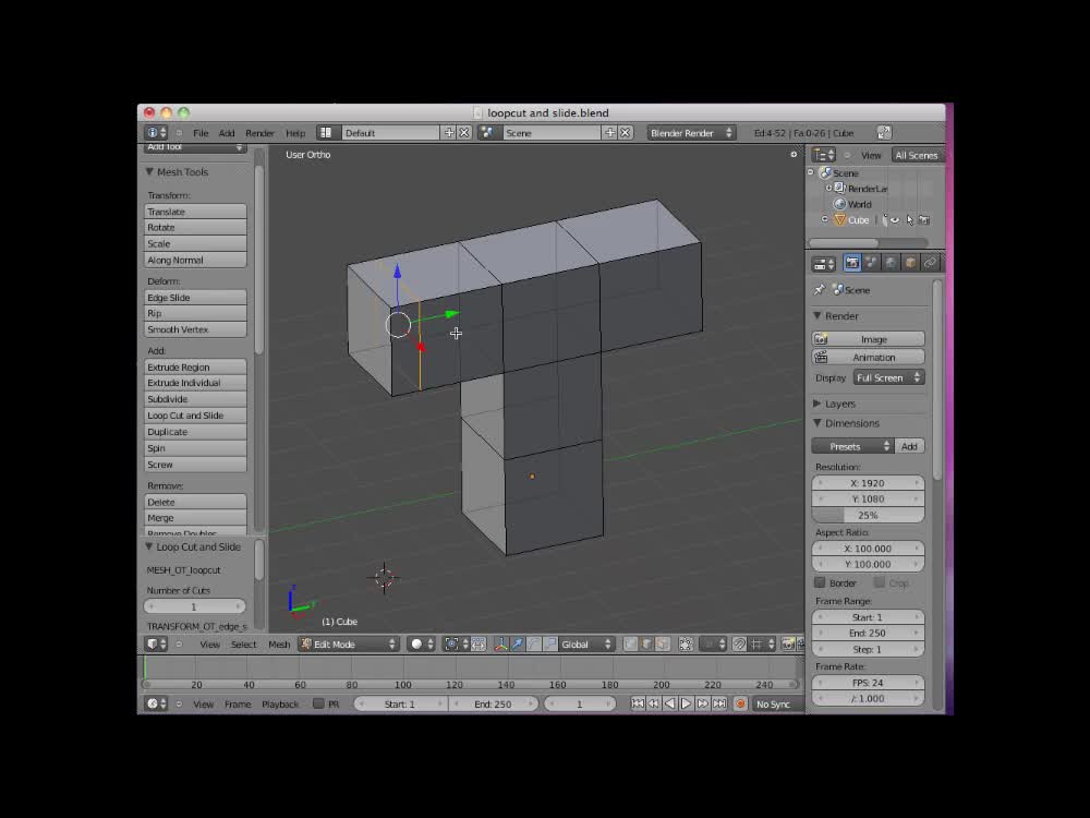  4 loop cut and slide by neal hirsig video blenderheads moddb
