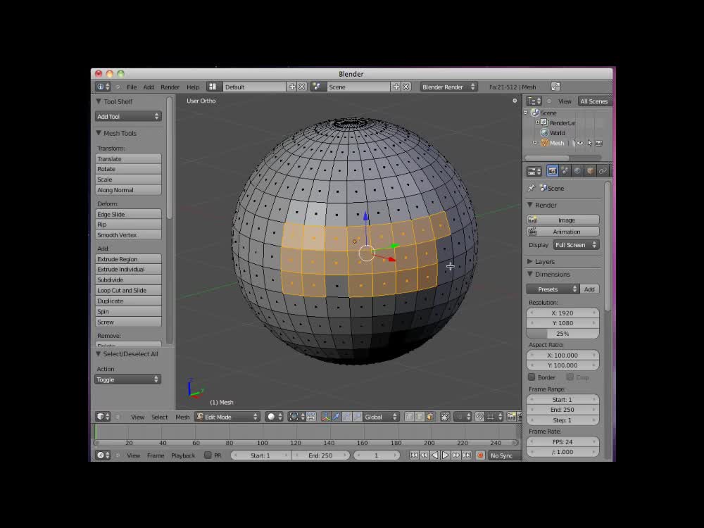 #3 Selecting Faces by Neal Hirsig video - Blenderheads - IndieDB