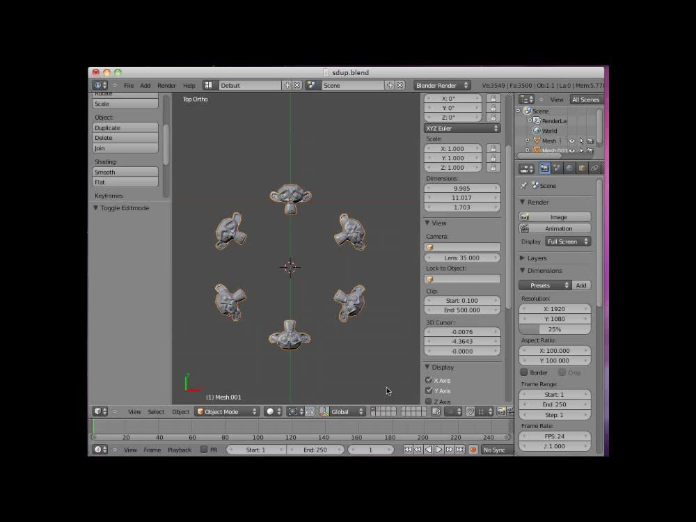 4 Spin Duplicate by Neal Hirsig video Blenderheads Mod DB