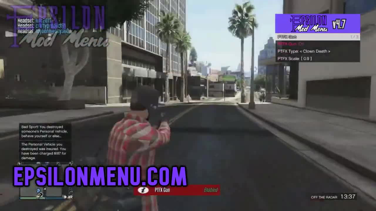 Gta 5 Online Mod Menu Pc Ps4 Xbox One Epsilon Video Mod Db