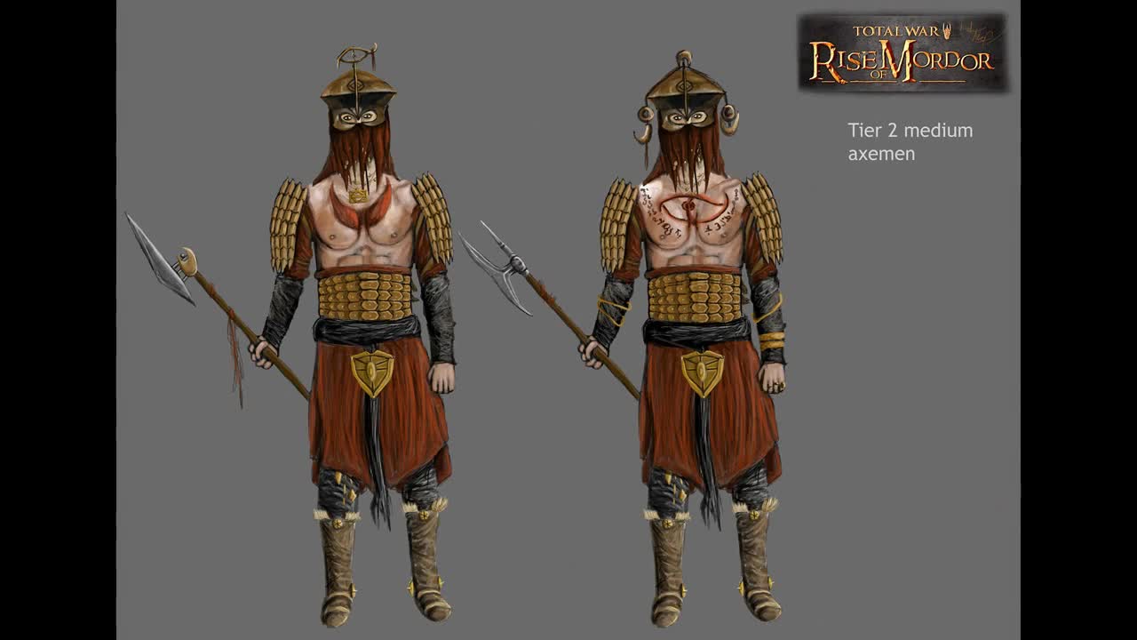 Rise of Mordor + KOA Concept Art; Easterling Warriors of Rhun video ...