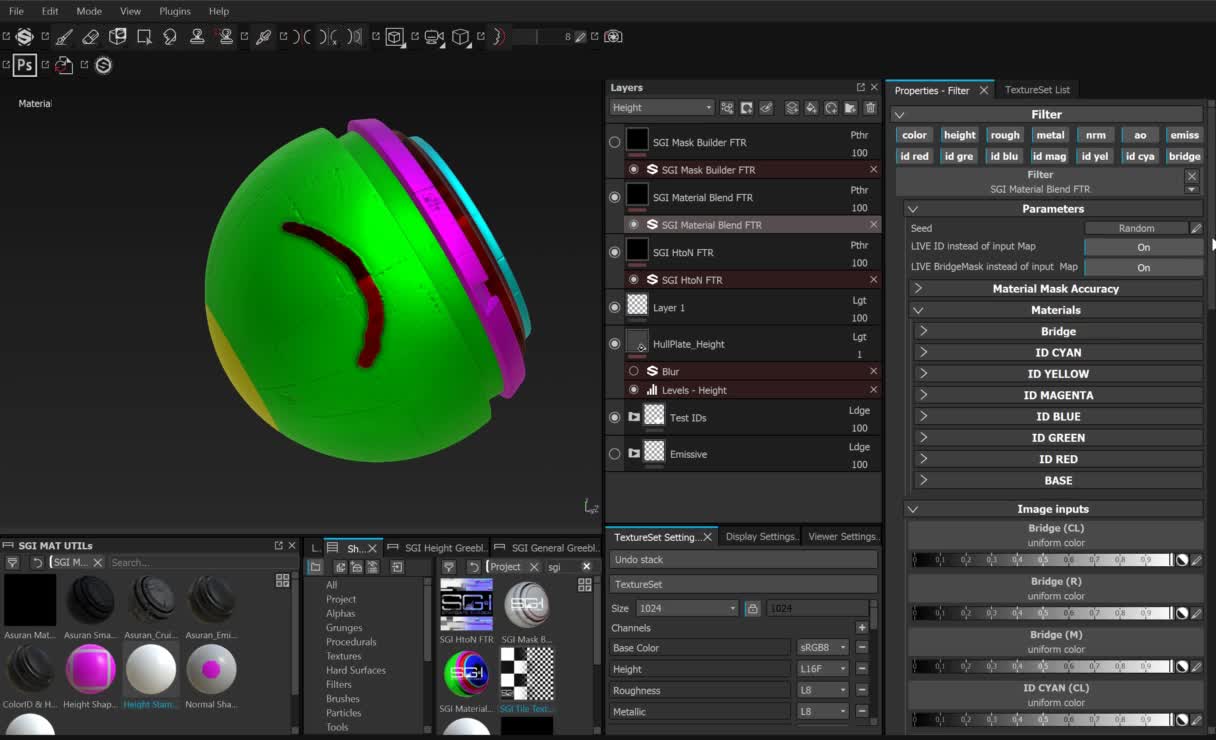 SGI Texturing Tools Part 2 - Materials Layering video - Stargate ...