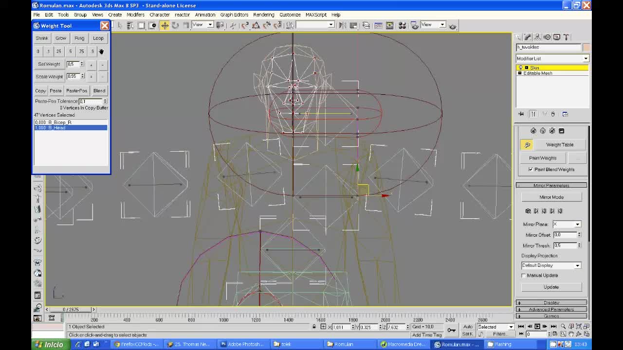 3Dmax rigging a Infantry model tutorial - 10 video - Star Wars Alliance ...