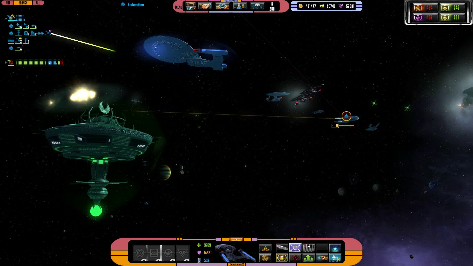 Federation vs Romulan vs Klingon video - Star Trek: Sacrifice of Angels ...
