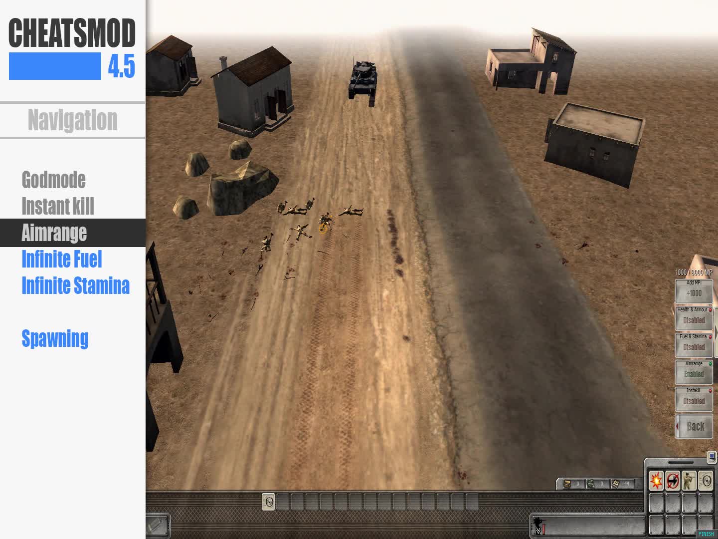 men of war assault squad cheats mod