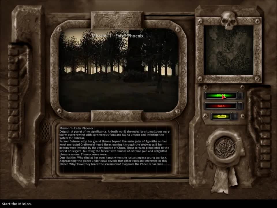 Enter Phoenix campaign main menu demo video ModDB