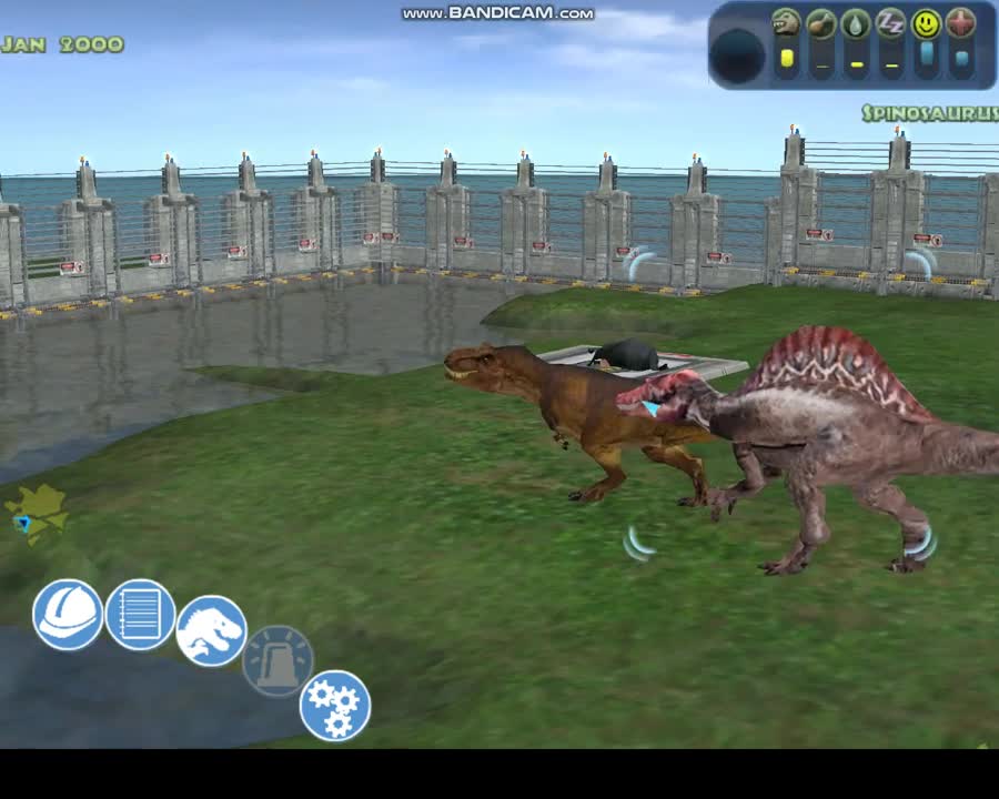 New Spinosaurus Skin Battle Against T Rex Video Jpoeg Jurassic Park Operation Genesis 