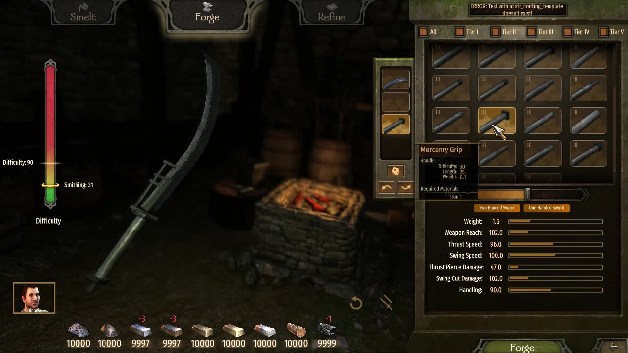 Crafting W I P Video Bannerkenshi Mod For Mount Blade Ii Bannerlord Mod Db