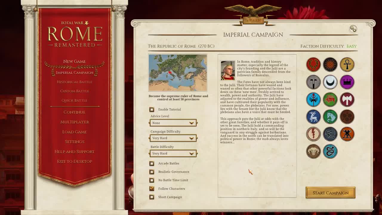 NEW* ROME REMASTERED OVERHAUL MOD! Rome Total War by Simpzy