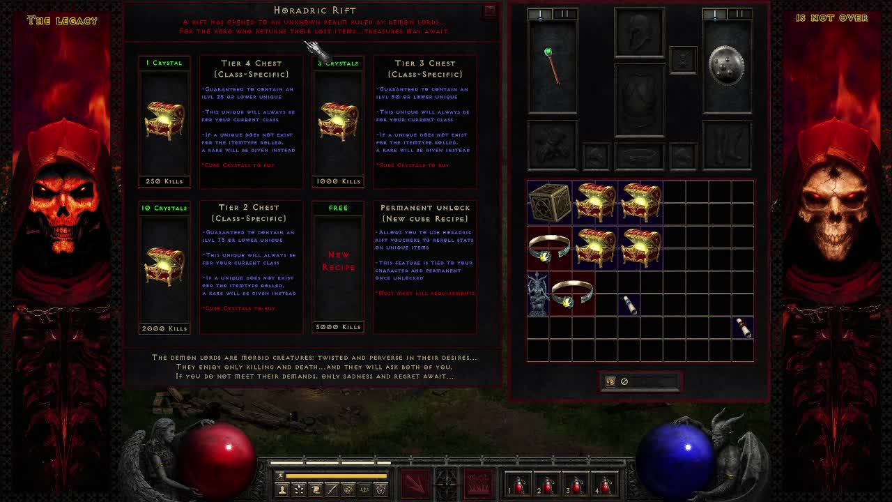 Horadric Rift System video - ReMoDDeD for Diablo II: Resurrected - Mod DB