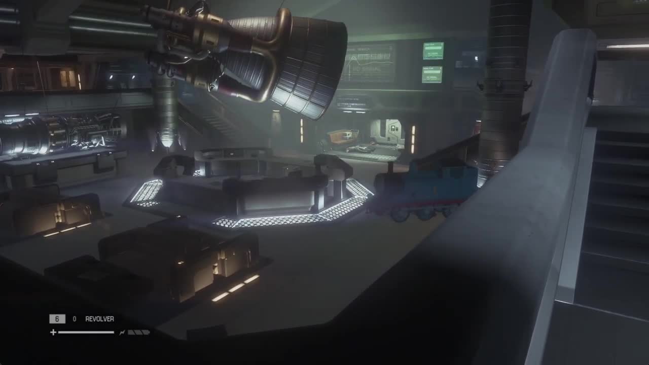 Thomas the Tank Engine in Alien: Isolation video - ModDB