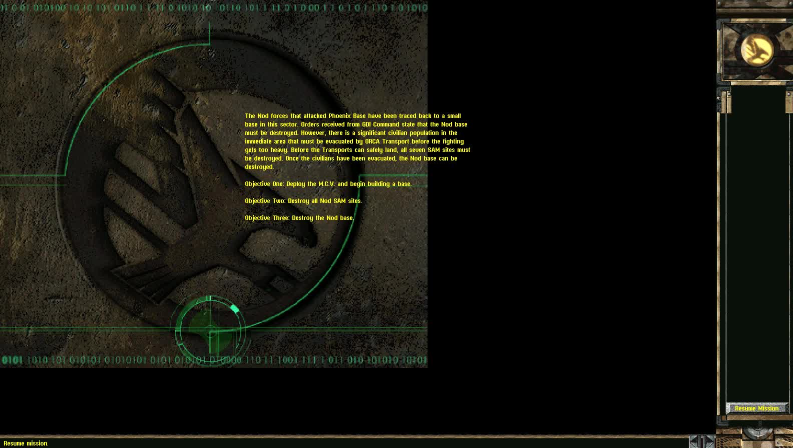 Campaign Load Screens and Briefing video - Tiberian Revenge: Kane's ...